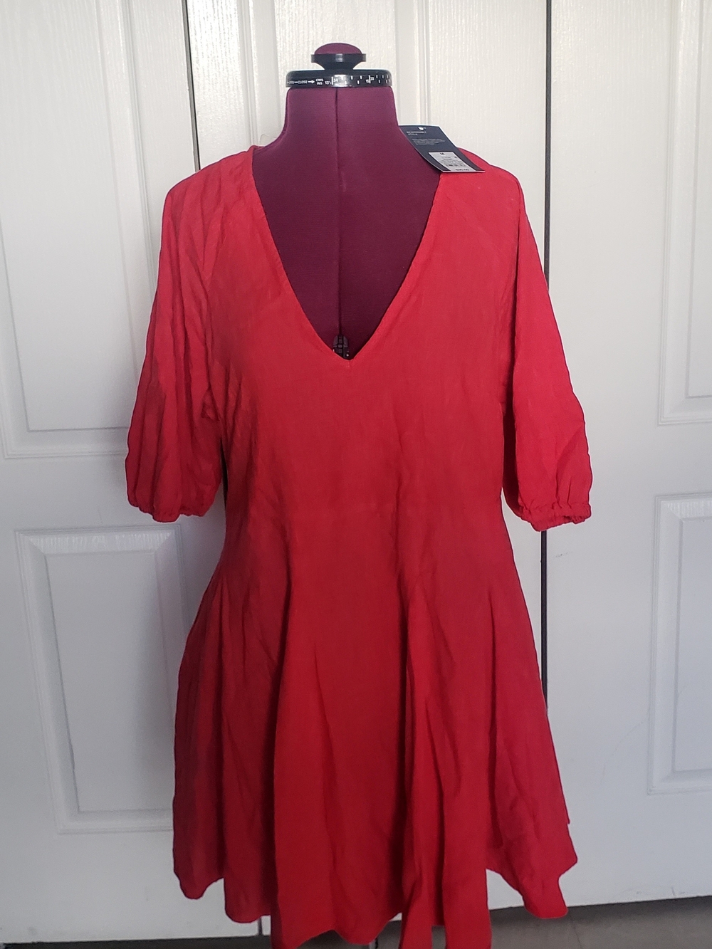 Red V-Neck Women’s Dress - Classic A-Line By UNIVERSAL THREAD (NWT)